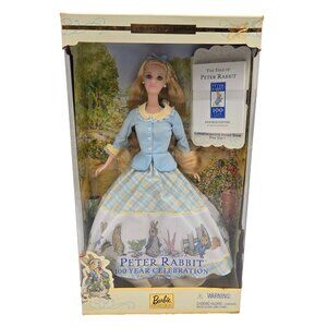 Barbie Peter Rabbit 100th Year Celebration Doll 2001 53872 NRFB Mattel Read